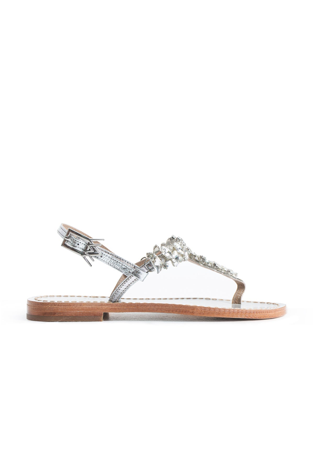 Maia Sette Crystal Sandals - Silver