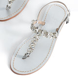 Maia Sette Crystal Sandals - Silver