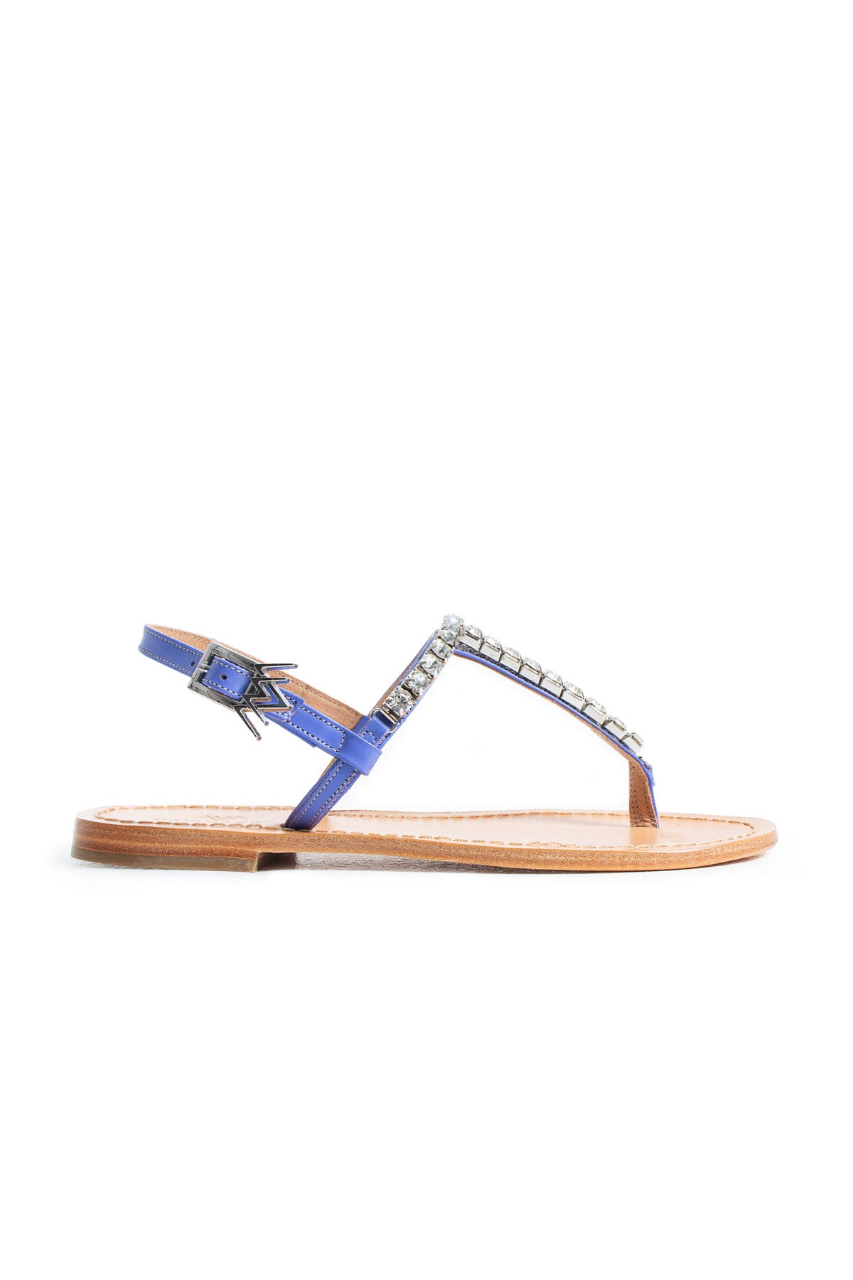 Maia Tila Crystal Sandals - Natural Purple