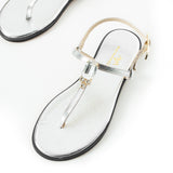 Maia Vega Crystal Sandals - Silver