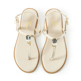 Maia Vega Crystal Slippers - Beige
