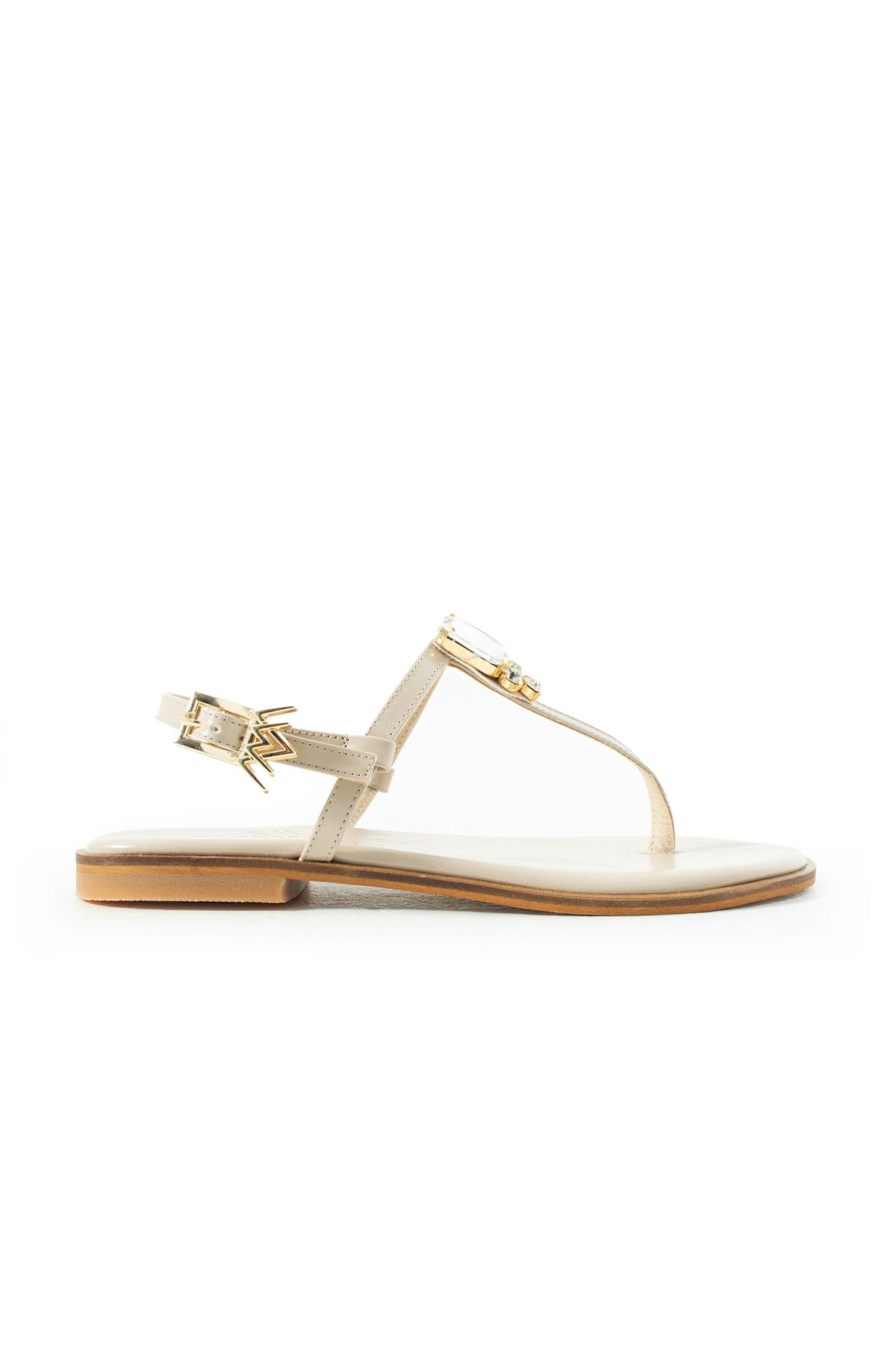 Maia Vega Crystal Slippers - Beige