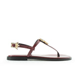 Maia Vega Crystal Sandals - Burgundy