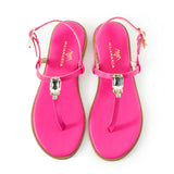 Maia Vega Crystal Slippers - Fuchsia
