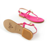 Maia Vega Crystal Slippers - Fuchsia