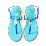Maia Vega Crystal Sandals - Dark Blue
