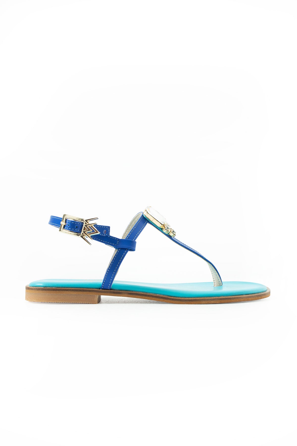 Maia Vega Crystal Sandals - Dark Blue