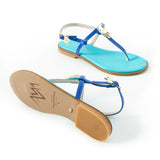 Maia Vega Crystal Sandals - Dark Blue