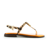 Maia Vega Crystal Sandals - Leo Orange