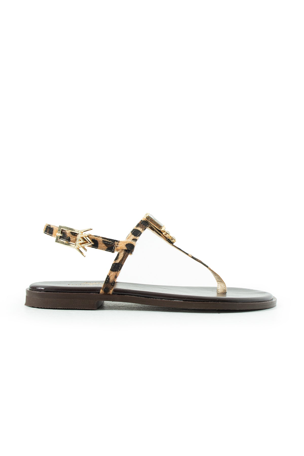 Maia Vega Crystal Sandals - Leopard