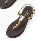 Maia Vega Crystal Sandals - Leopard