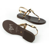 Maia Vega Crystal Sandals - Leopard