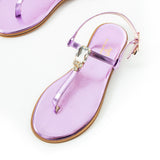 Maia Vega Crystal Sandals - Lilac