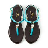 Maia Vega Crystal Sandals - Blue
