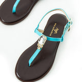 Maia Vega Crystal Sandals - Blue