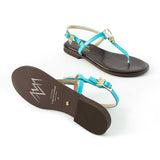 Maia Vega Crystal Sandals - Blue