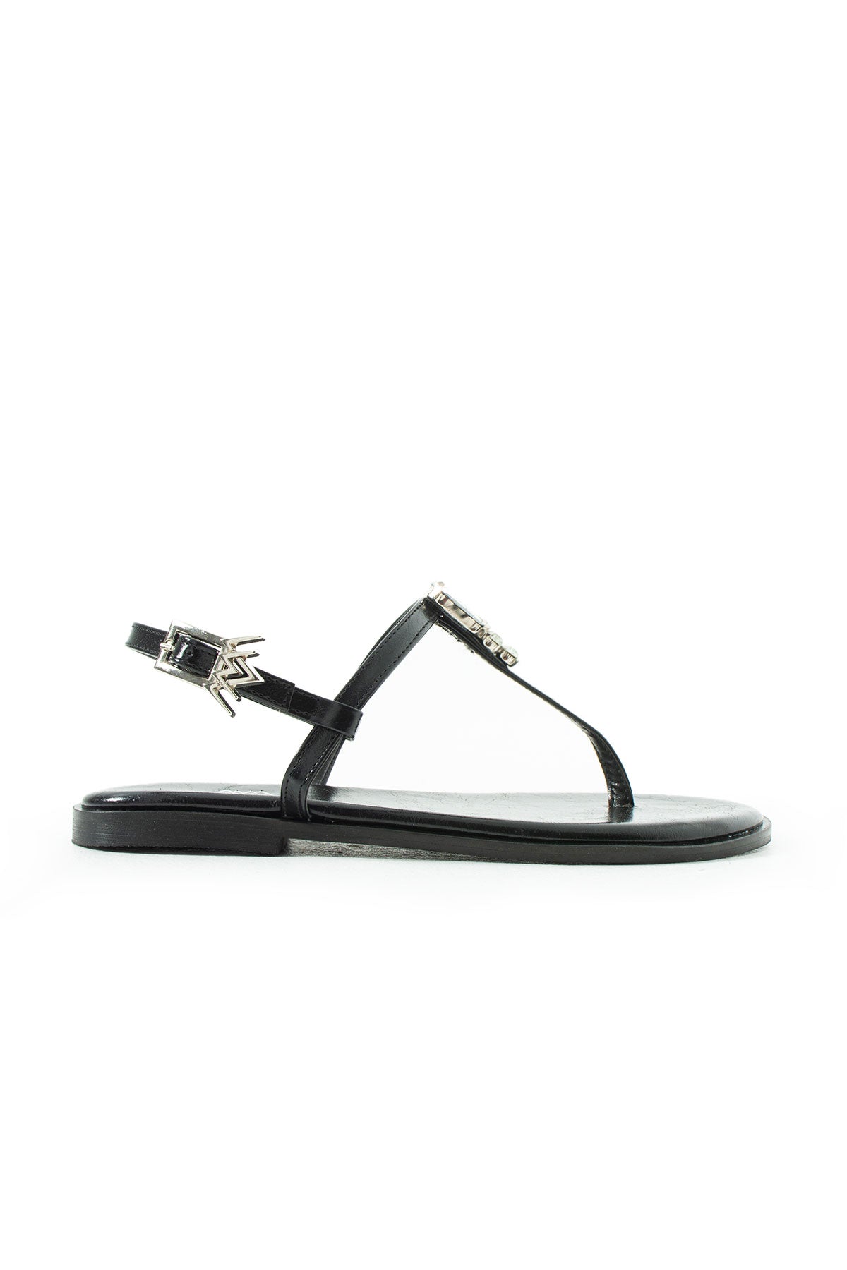 Maia Vega Crystal Sandals - Black