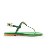 Maia Vega Crystal Sandals - Green