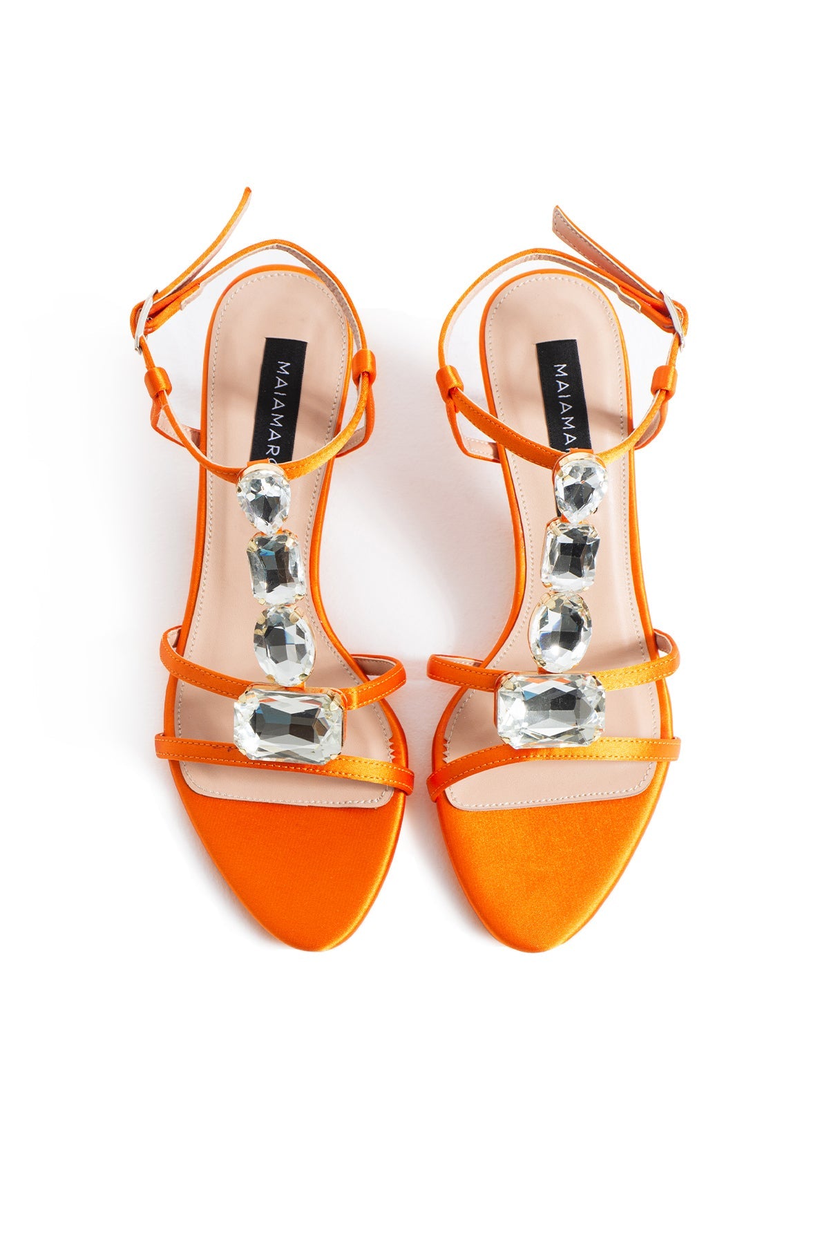 Norr Heeled Sandals - Orange