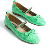 Ondine Ballerinas - Green