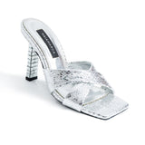 Saphira Mules - Silver
